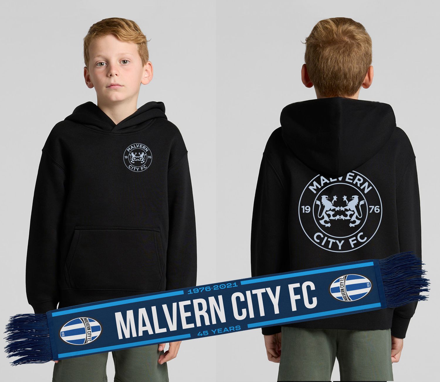 YOUTH RETRO LOGO HOODY/SCARFE COMBO