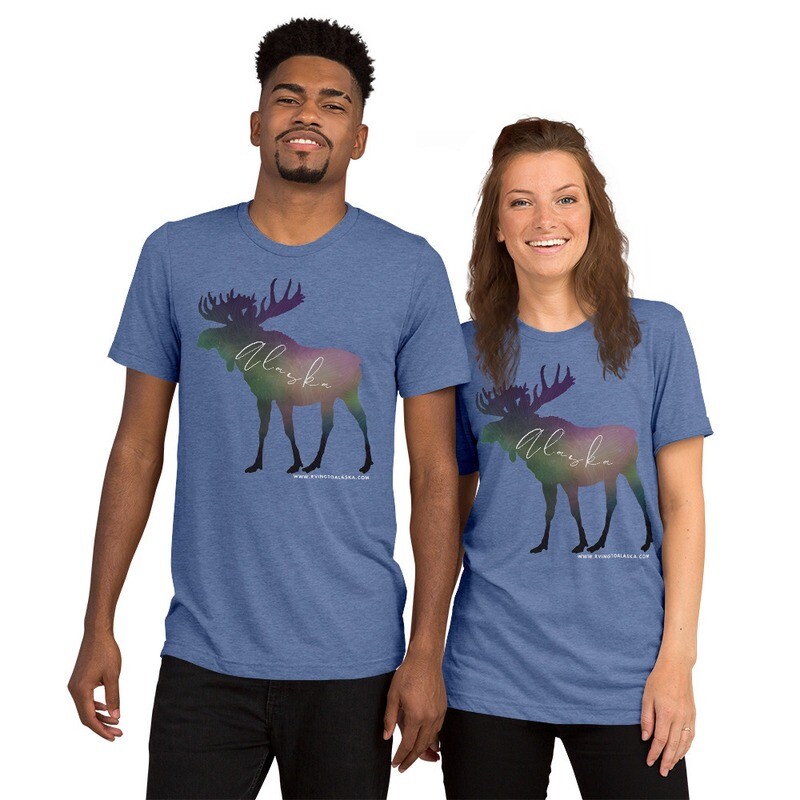 AK Aurora Moose Unisex t-shirt