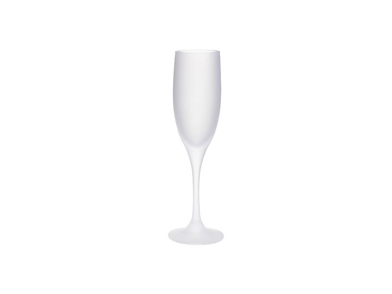 Sublimation 6oz Frosted Flute Champagne Glass