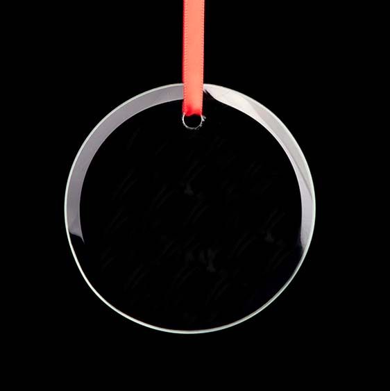 Glass Ornament 3.5&quot; for Sublimation (12 Pack)
