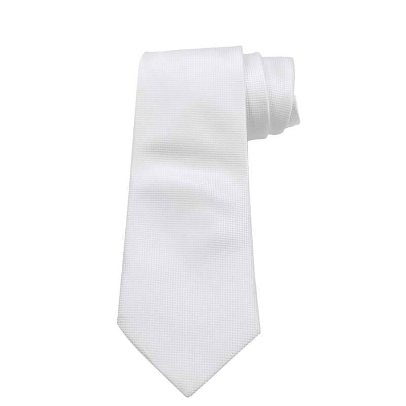 Woven Polyester Necktie With Waffle Pattern