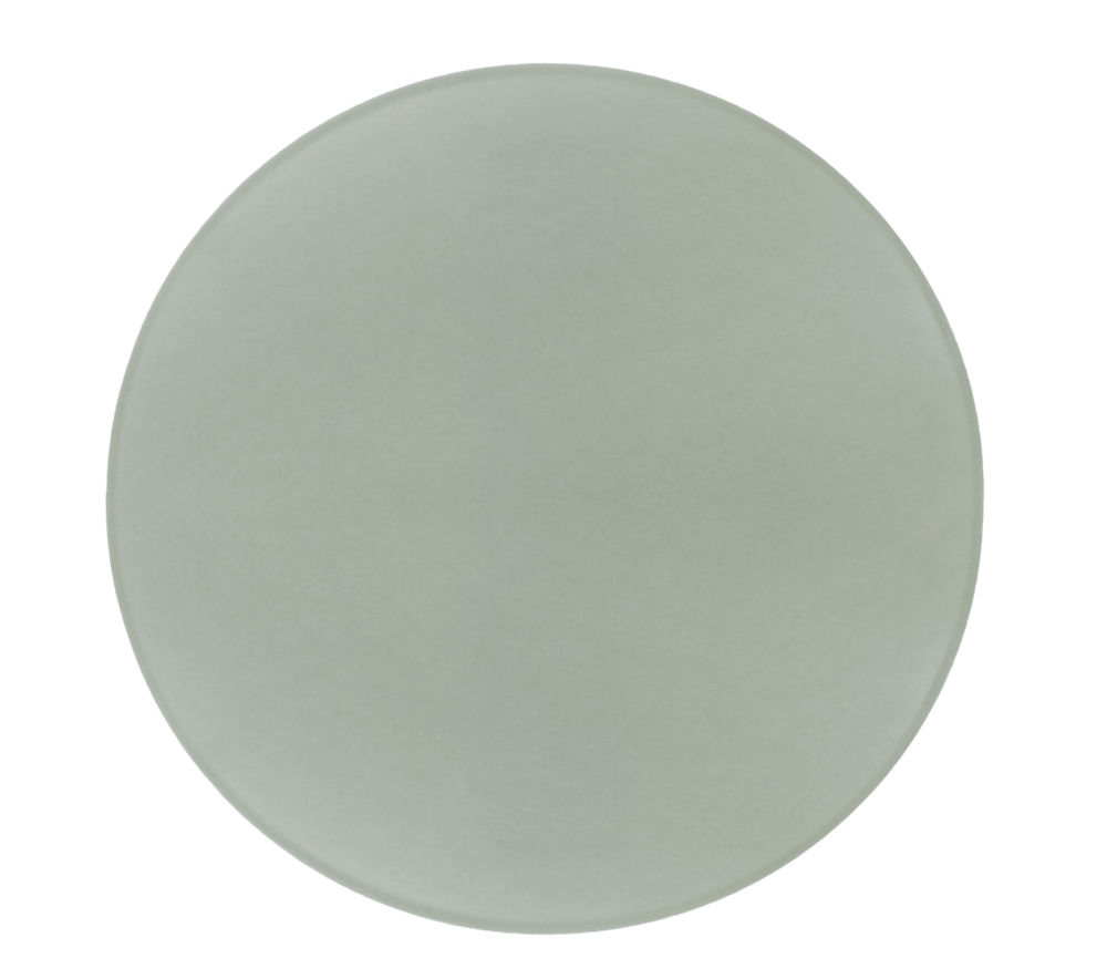 Bison Round Glass Cutting Board With White Bottom For Sublimation