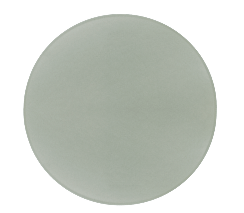 Bison Round Glass Cutting Board With White Bottom For Sublimation