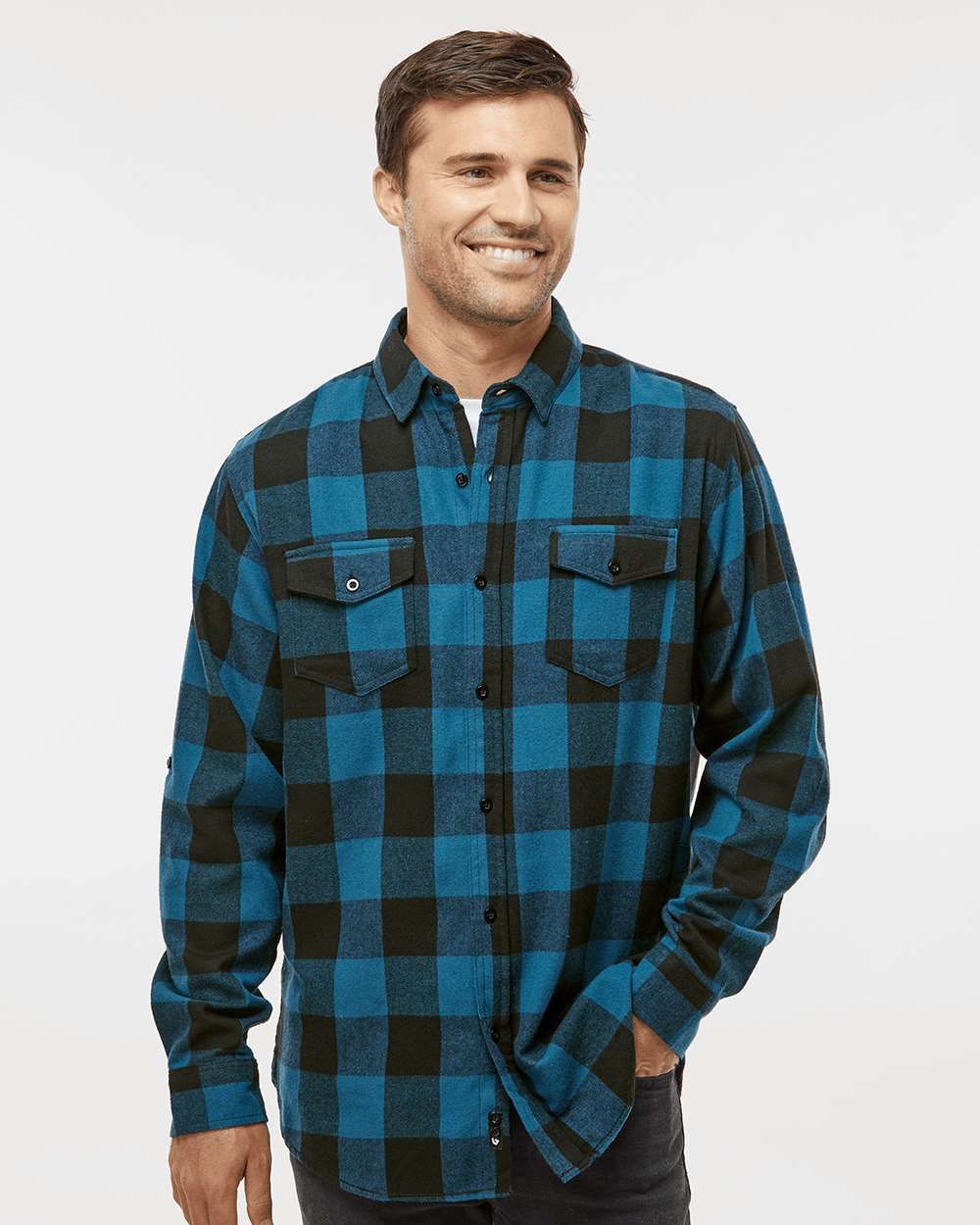 Men&#39;s Yarn-Dyed Flannel Shirt -