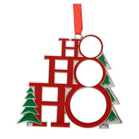 Metal Holiday Tree Ornament (4 Pack)