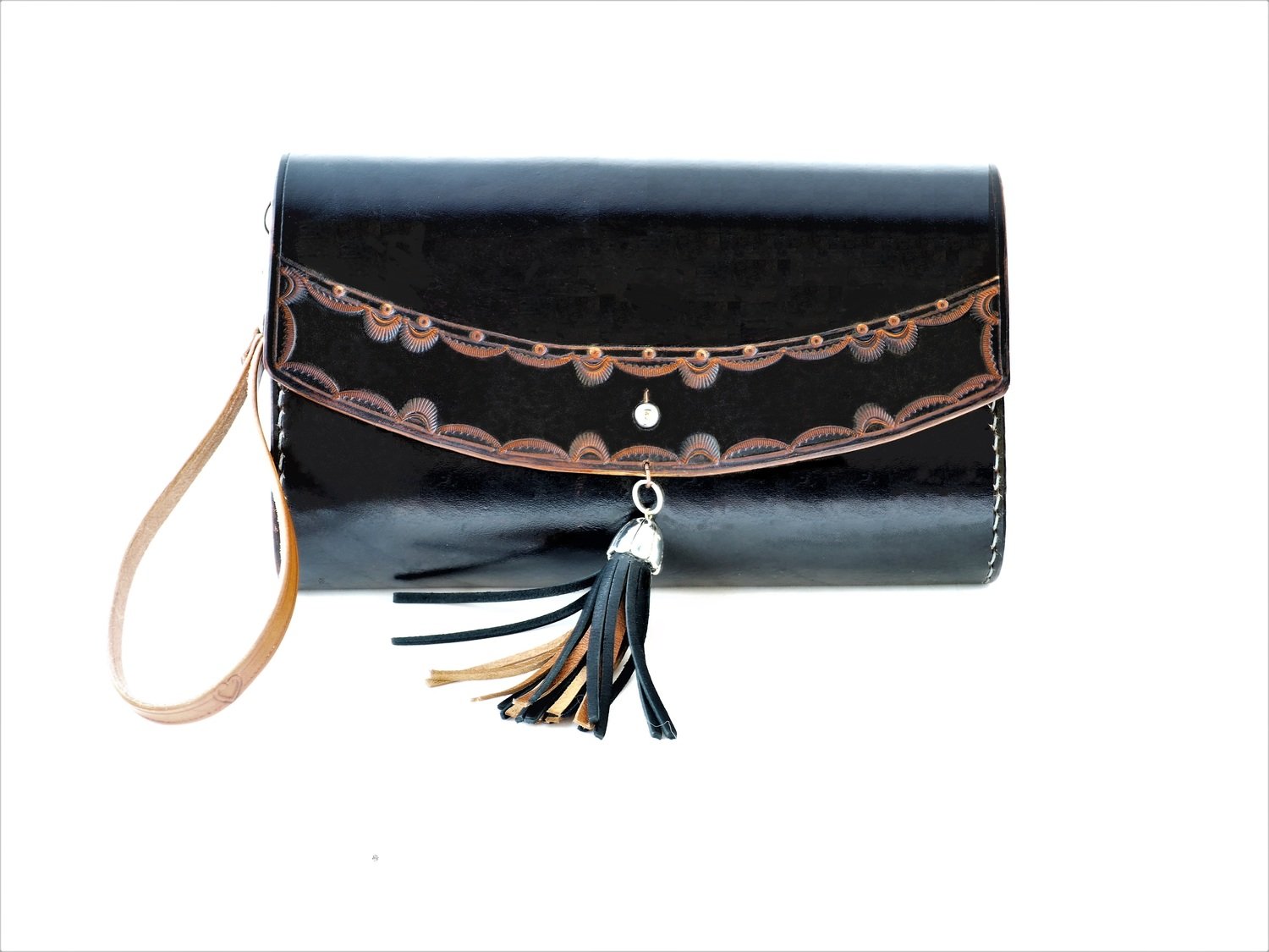Cassis Classic Curve Cross Shoulder/Clutch/Whistler bag, Available color: black, blue, sand