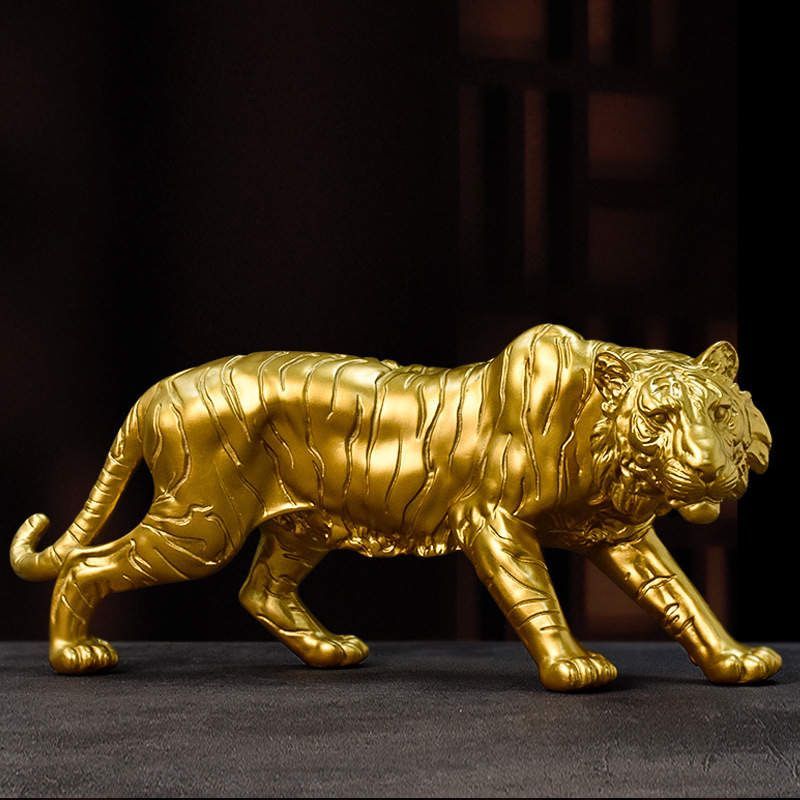 🐅 Majestic Golden Tiger Statue – Symbol of Strengt 🐅 Majestic Golden Tiger Statue – Symbol of Strengt