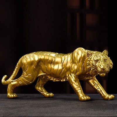 🐅 Majestic Golden Tiger Statue – Symbol of Strengt 🐅 Majestic Golden Tiger Statue – Symbol of Strengt