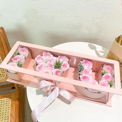 Elegant Rose Gift Box – Luxury Flower and Ribbon 🎀✨
