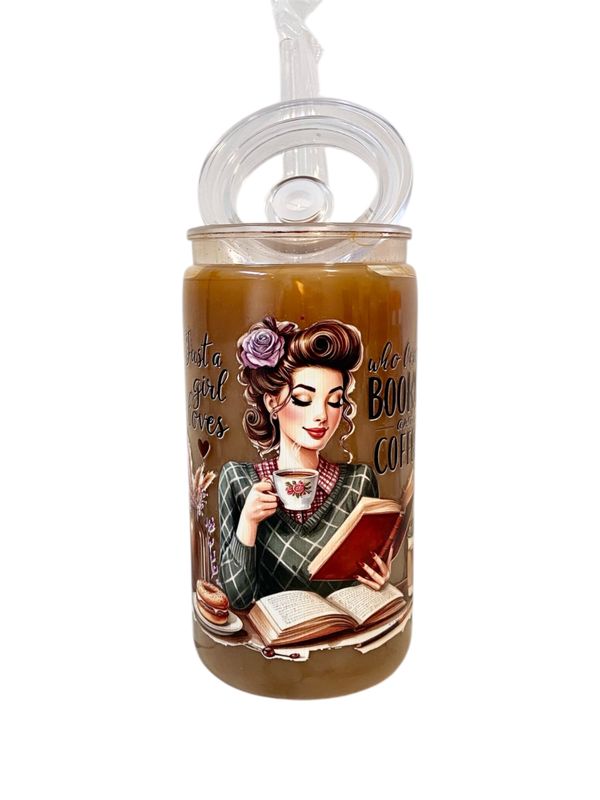 Just a Girl Who Loves Books and Coffee - Double Wall Tumbler