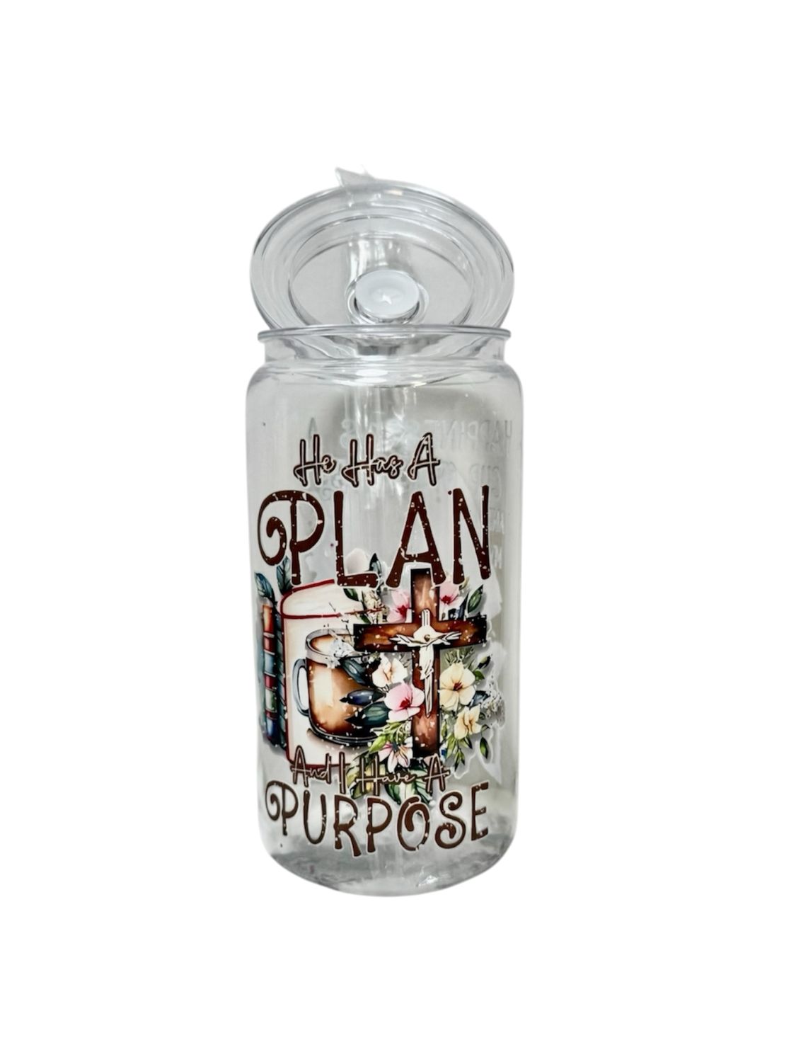 Faith &amp; Coffee Bliss Decal Tumbler