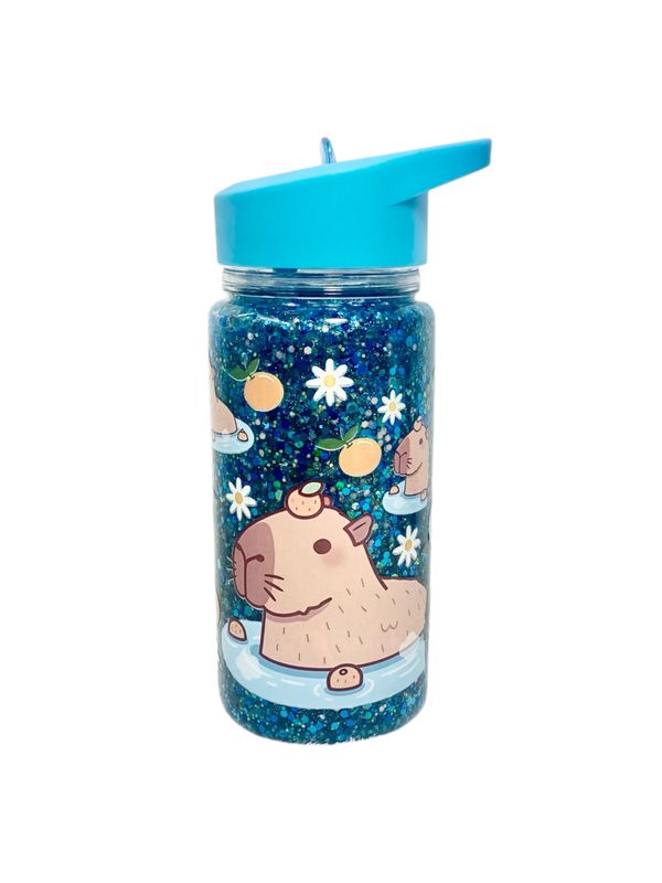 Capybara Blue Snowglobe Sippy Cup