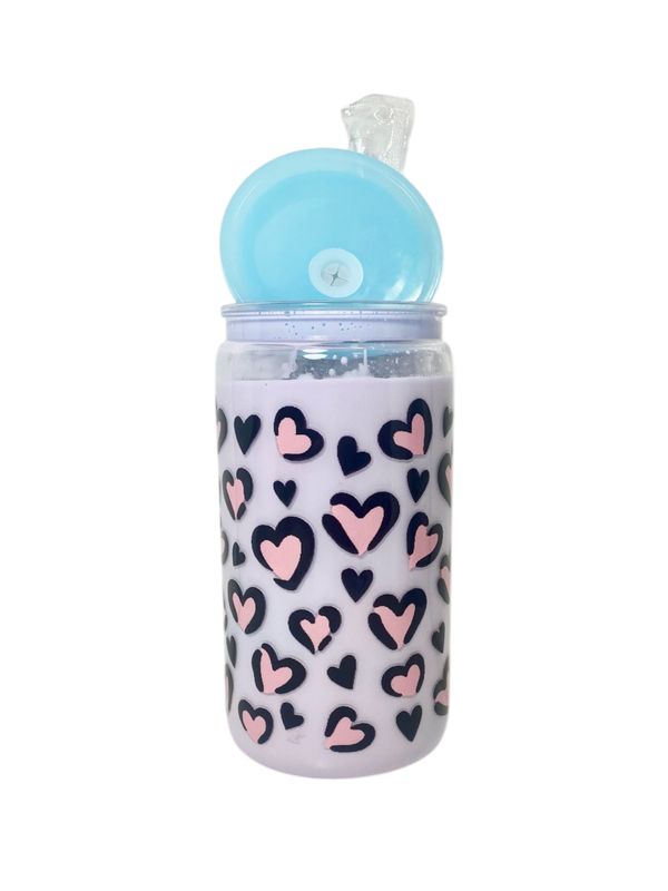 Lavender Bliss Love heart Tumbler