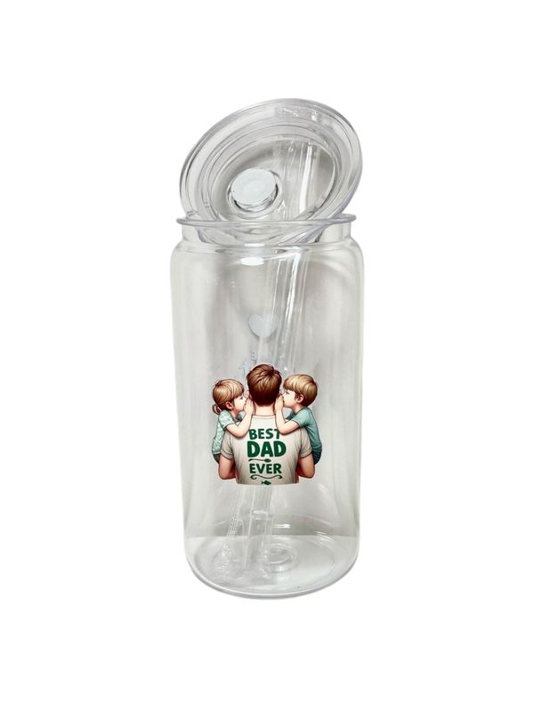 The Best Dad Ever Clear Tumbler