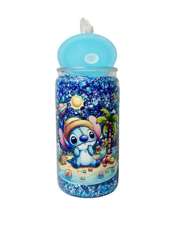 Stitchin’ in Sparkles Snow Globe Tumbler