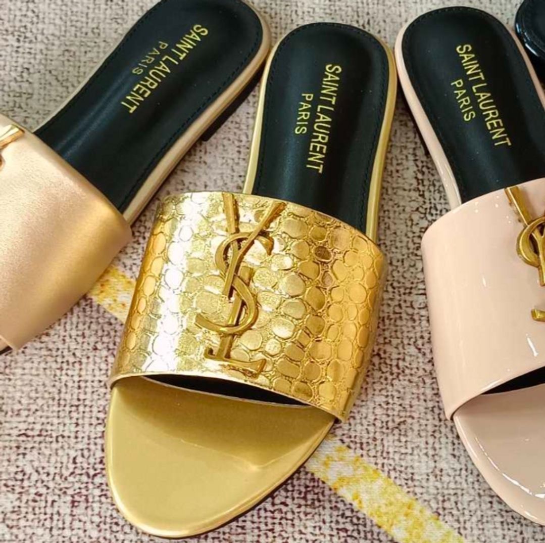 Sandalo YSL coccodrillo gold