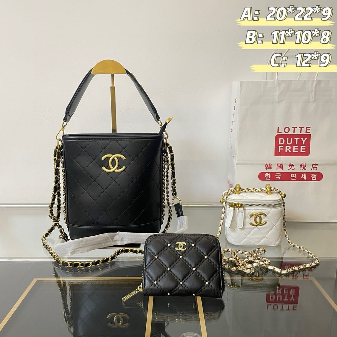 Set tre pezzi con scatola