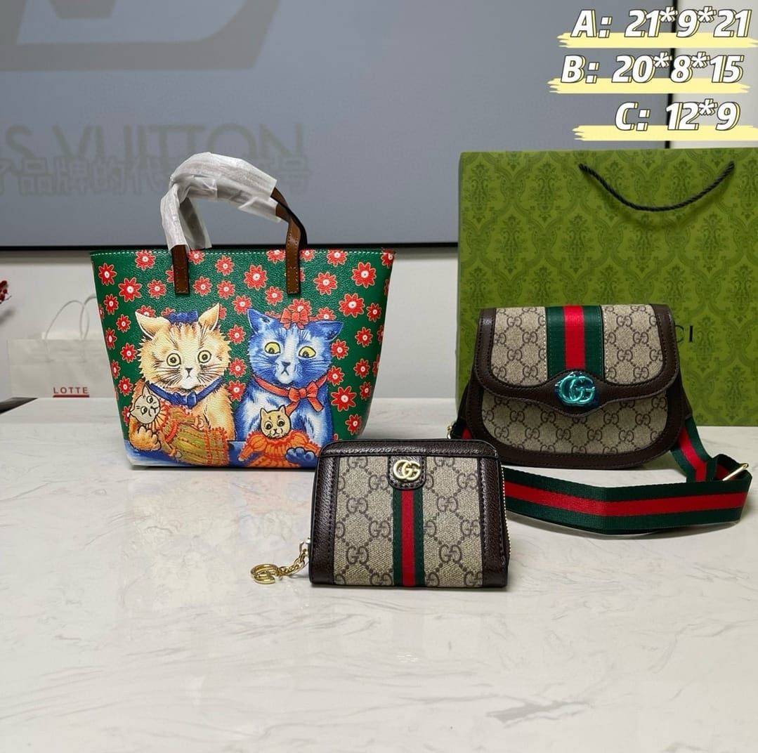 Set tre pezzi con scatola