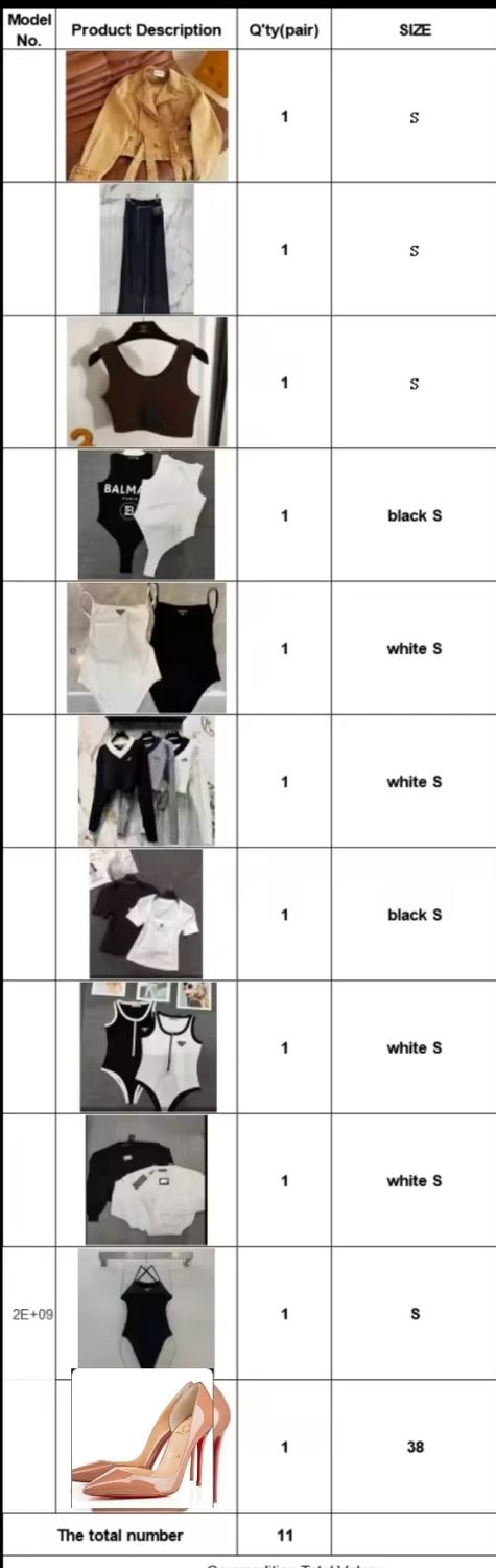  Art.11 pezzi come in foto 