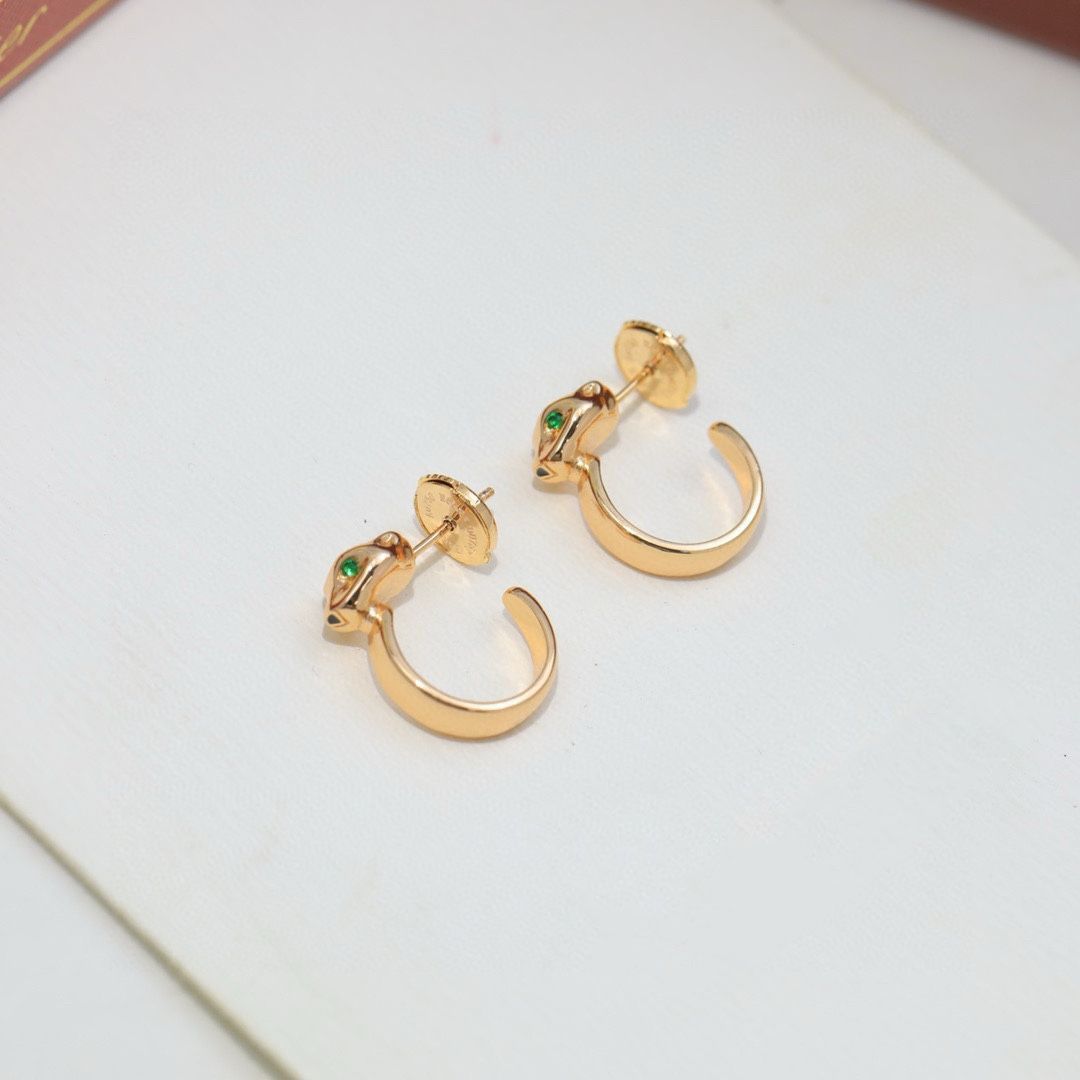 Elegant Panther-Inspired Hoop Earrings – Trio Set in Gold, Silver &amp; Rose Gold