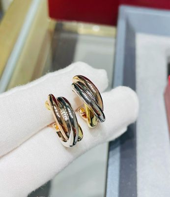 Classic Trinity Hoop Earrings in Action