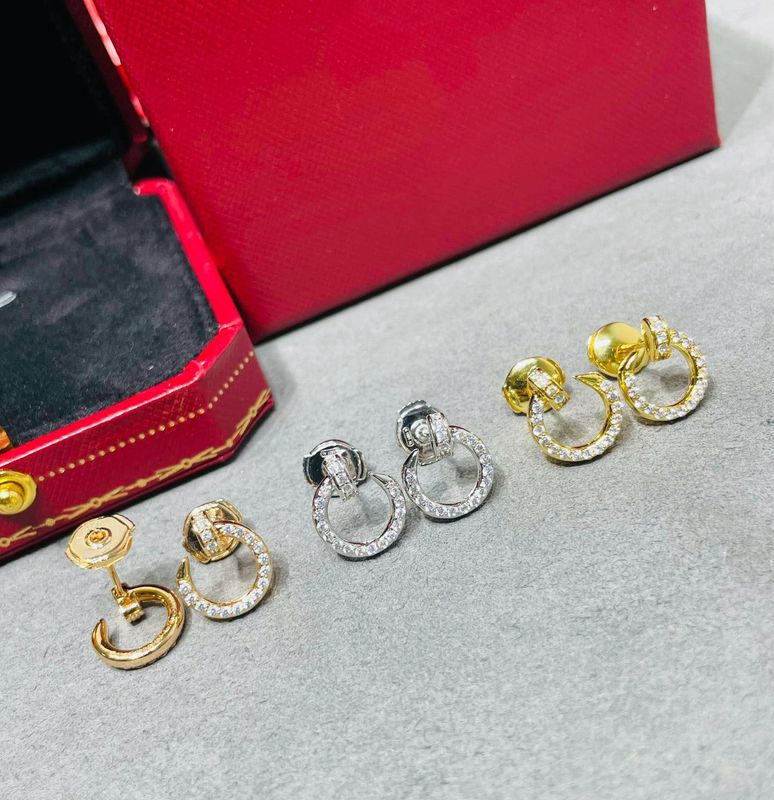 Elegant Crystal-Embellished Hoop Earrings – Trio Set