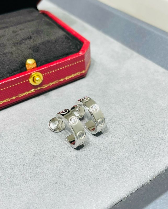Luxe Screw Motif Hoop Earrings – Gold &amp; Silver Variants