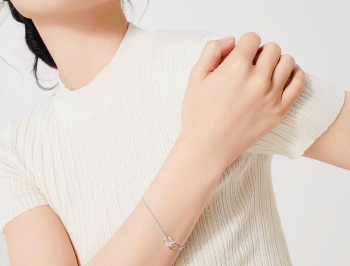 Twin Set of Sparkling Diamond Tennis Bracelets