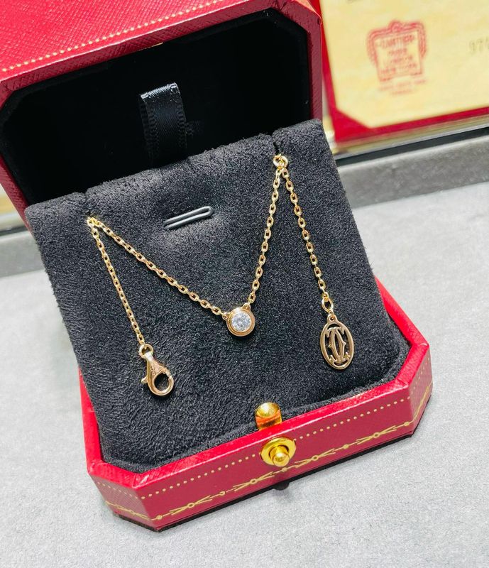 Dazzling Diamond Solitaire Necklaces in Gold, Silver, and Rose Gold
