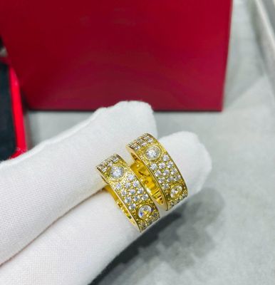 Elegant Diamond-Studded Hoop Earrings in Gold, Silver, and Rose Gold