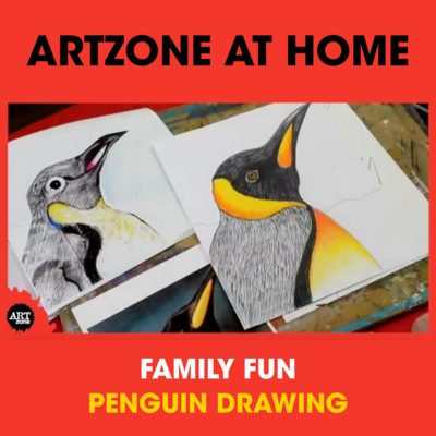 Family Fun Class - Penguin Drawing