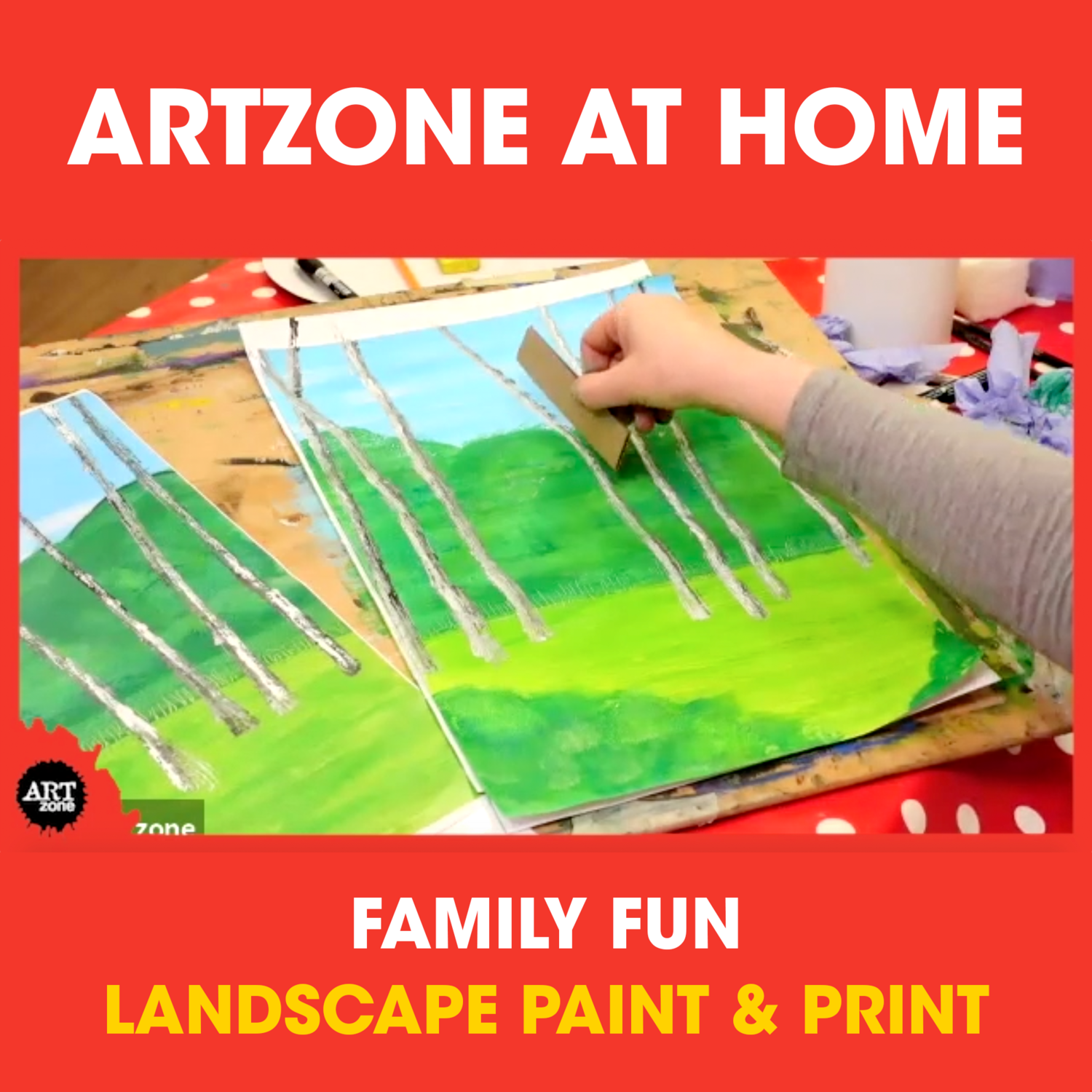 Family Fun Class - Landscape Paint & Print