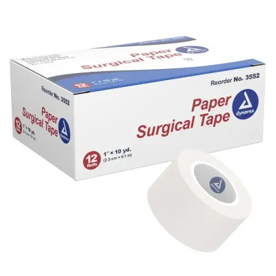Dynarex Paper Surgical Tape 12 rolls Case