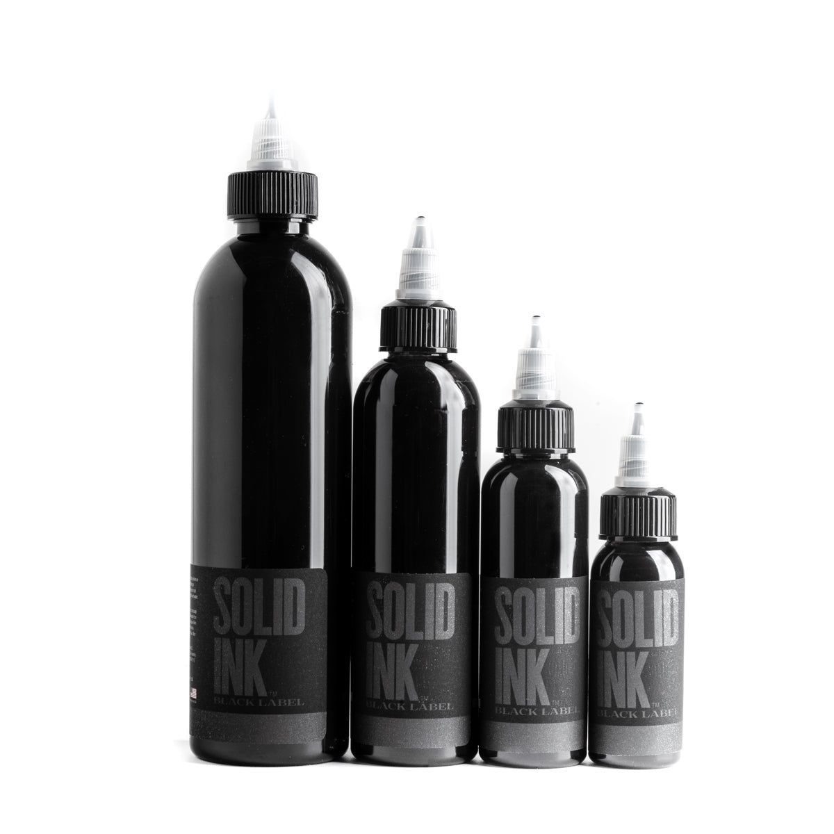 Solid Ink Lining Black 8 oz Bottle