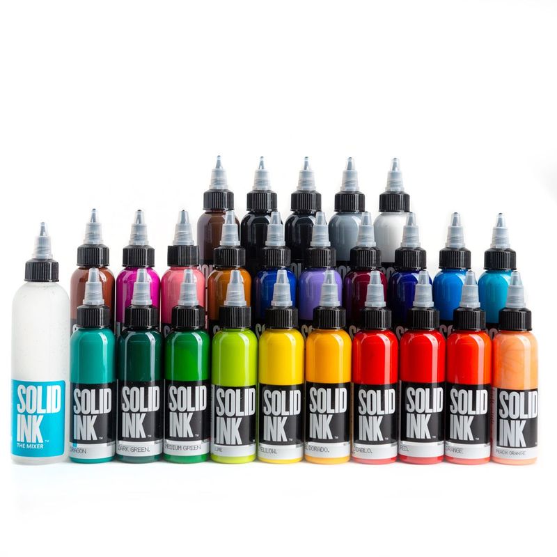 Solid Ink 25 Color 1 oz Bottle Set