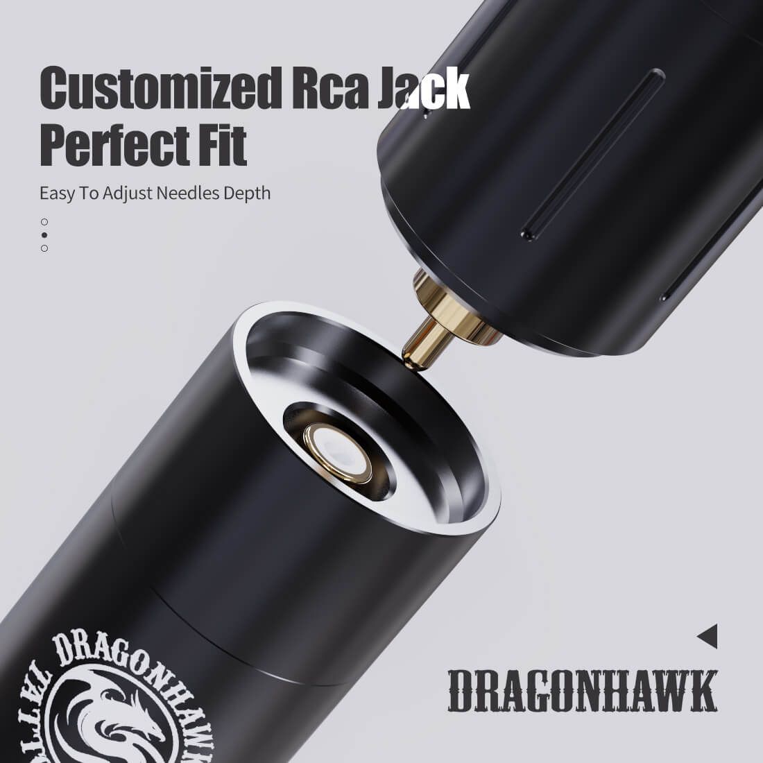 Dragonhawk Wireless Tattoo Pen Machine with 3.5MM Stroke | X3 Pro (2 Batteries)