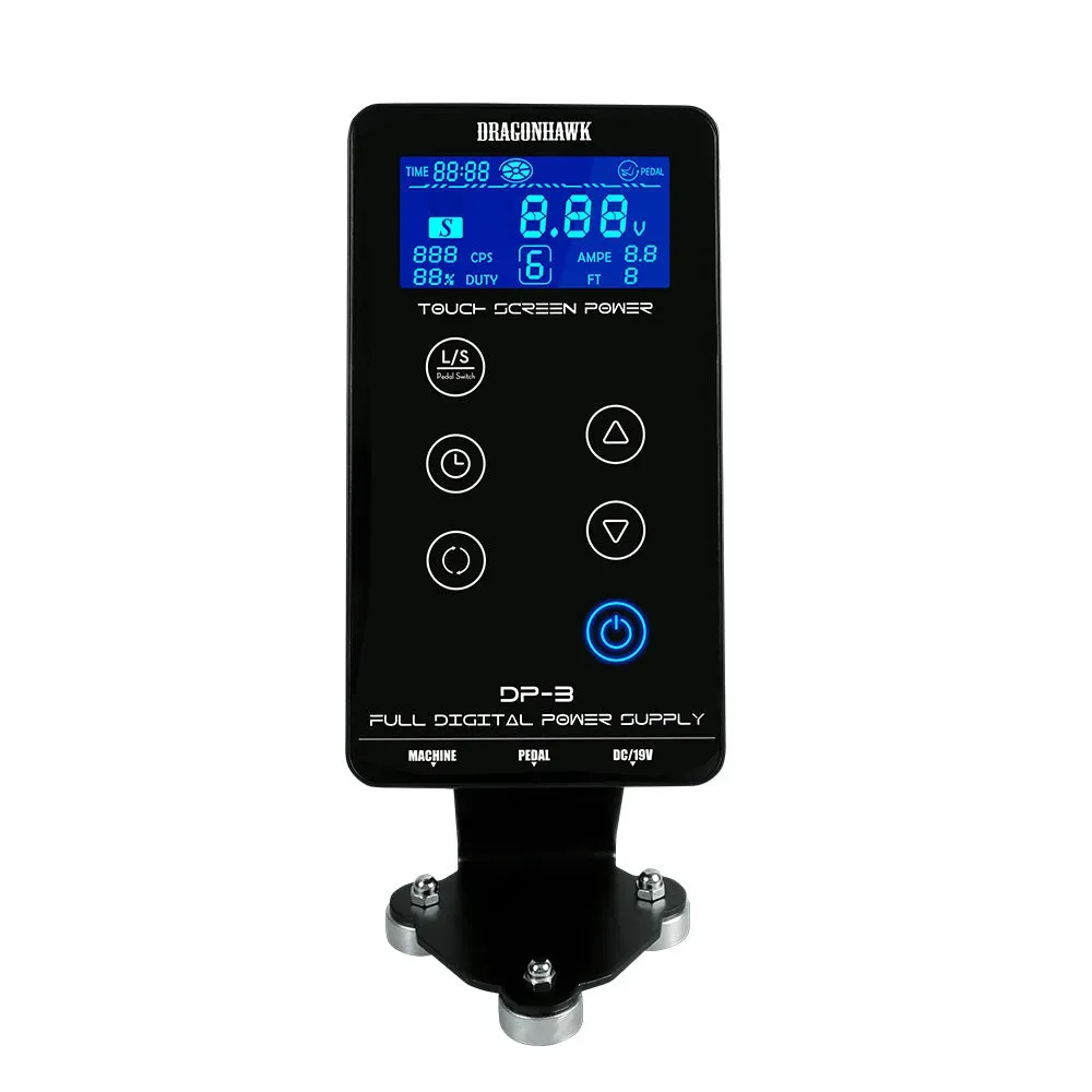 DragonHawk Mast Tattoo Power Supply Touch Screen Digital LCD