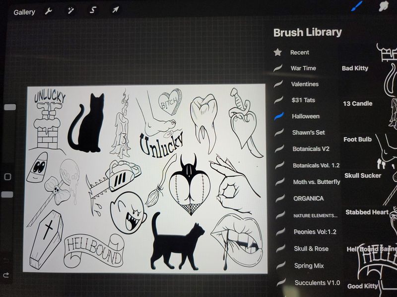 Procreate Halloween Brush Set