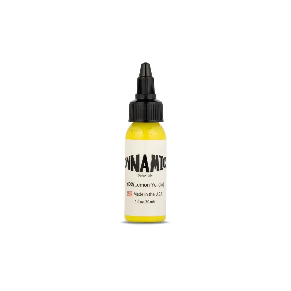 Dynamic Lemon Yellow Ink 1oz Bottle