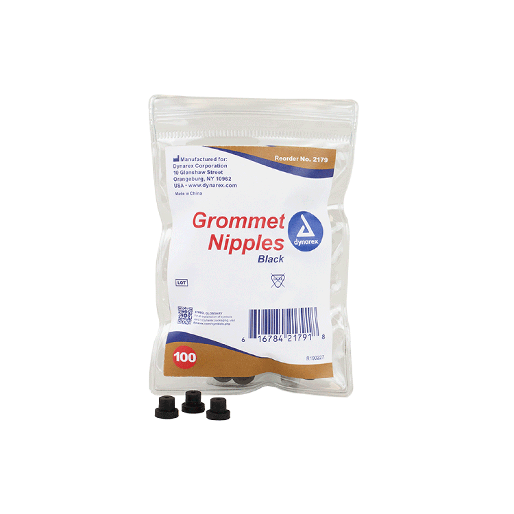 Dynarex Grommet Nipples 100 Per Pack