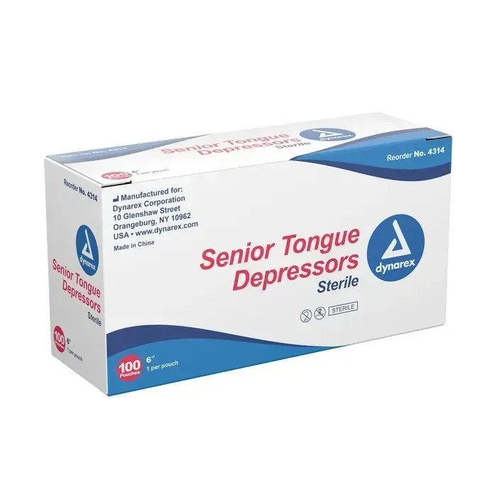 Dynarex Tongue Depressors 100 Per Box