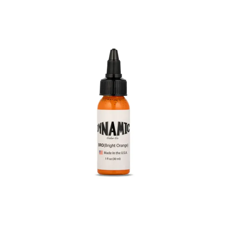 Dynamic Bright Orange Ink 1oz Bottle