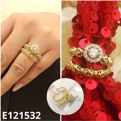 ANILLO ENCHAPADO EN ORO 14 DUO MATRIMONIO
