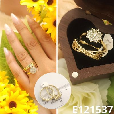 ANILLO ENCHAPADO EN ORO 14 DUO MATRIMONIO