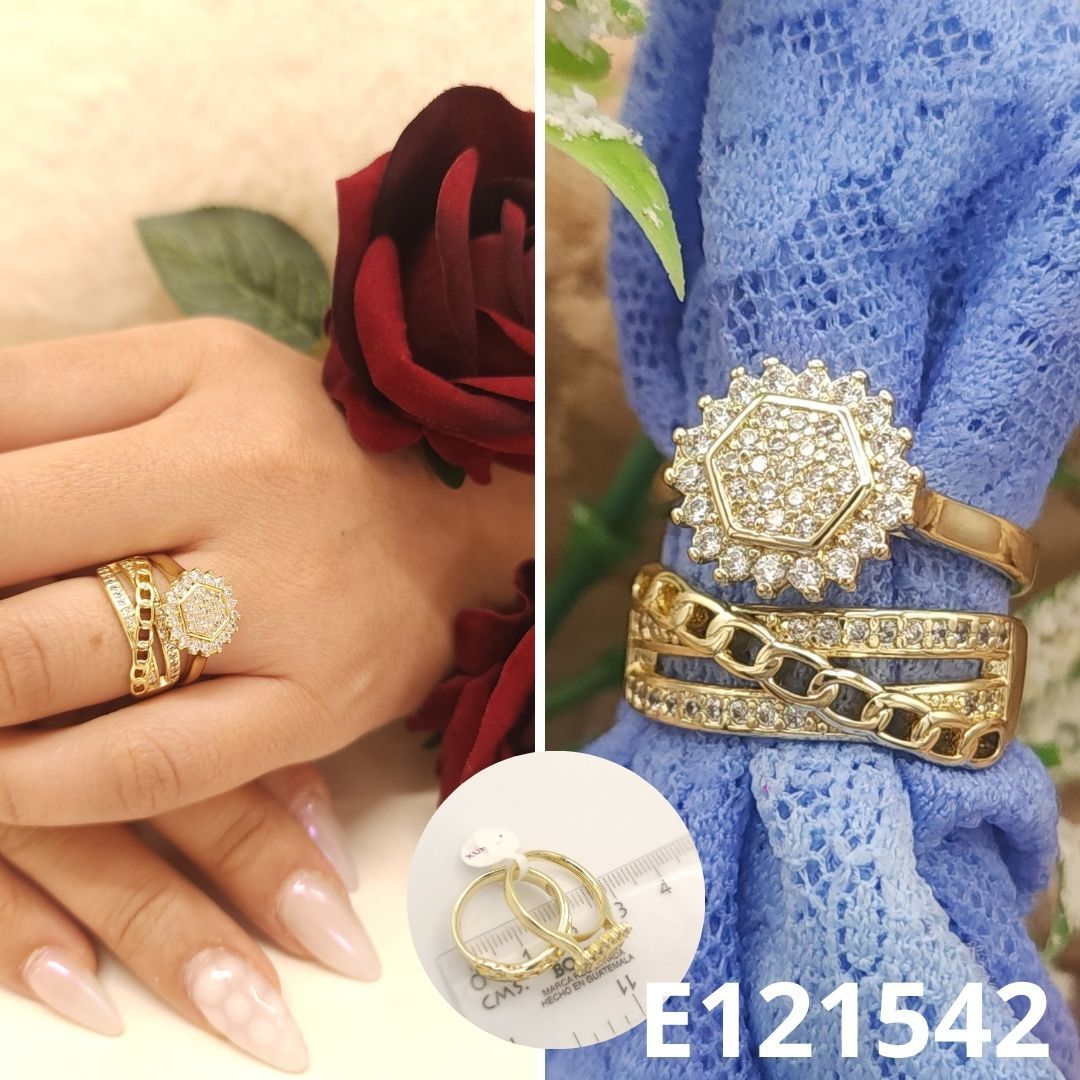 ANILLO ENCHAPADO EN ORO 14 DUO MATRIMONIO