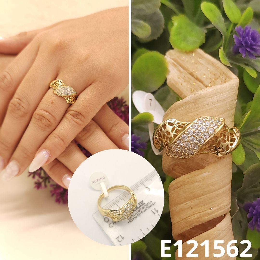ANILLO ENCHAPADO EN ORO 14K XUPING
