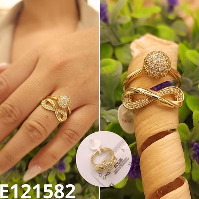 ANILLO ENCHAPADO EN ORO 14K DUO MATRIMONIO INFINITO