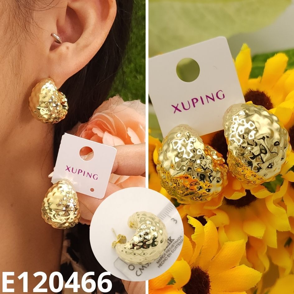 ARGOLLAS ENCHPADAS EN ORO 14K 2.2CM DIAMETRO X 2CM ANCHO