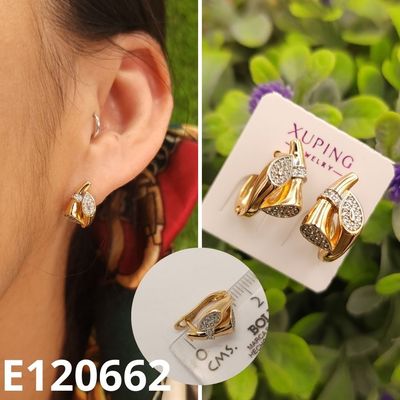 ARETES ENCHAPADOS EN ORO 14K 1.8CM