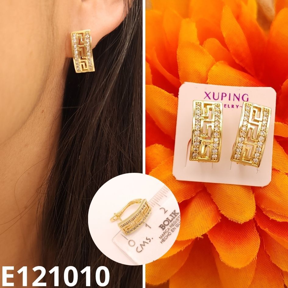 ARETES ENCHAPADOS EN ORO 14K 1.6CM